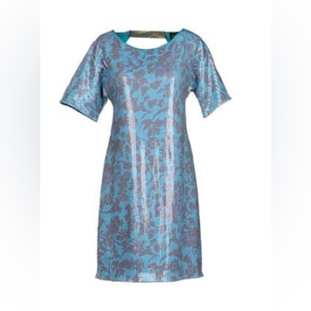 Liu Jo Sequins Teal and Gray Mini Dress
